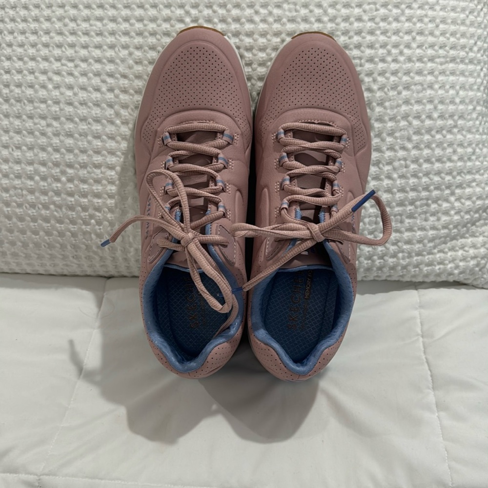 Pink With Blue Accent Skechers